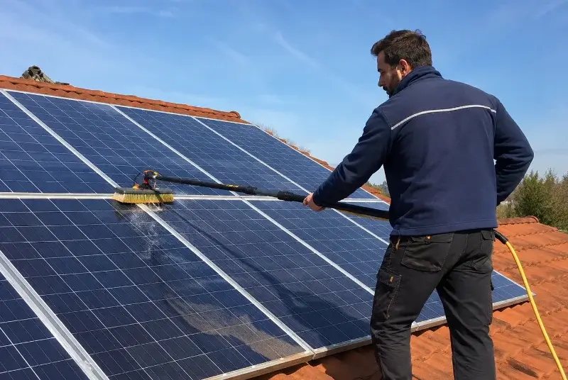 Nettoyage et entretien de panneaux solaires à Zellwiller